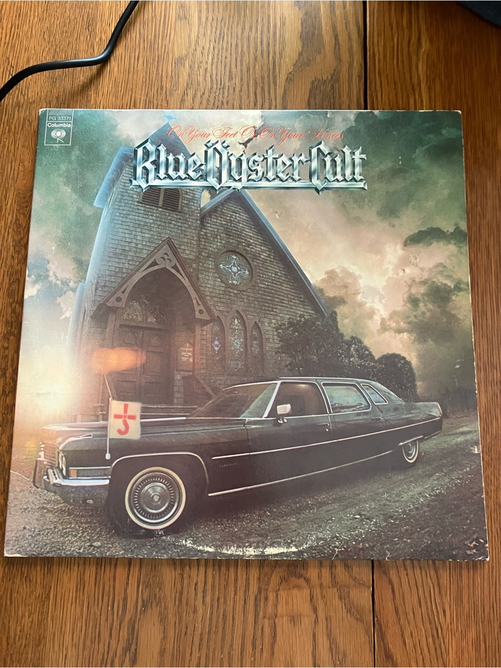 Vintage 1975 Blue Oyster Cult “On Your Feet or On Your Knees” 2 LP Vinyl Album